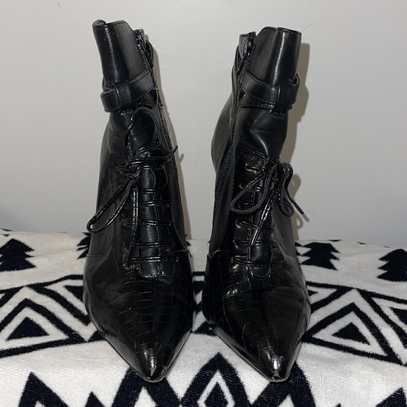 Altuzarra x Target special collab embossed heeled lace up booties - Picture 3 of 3